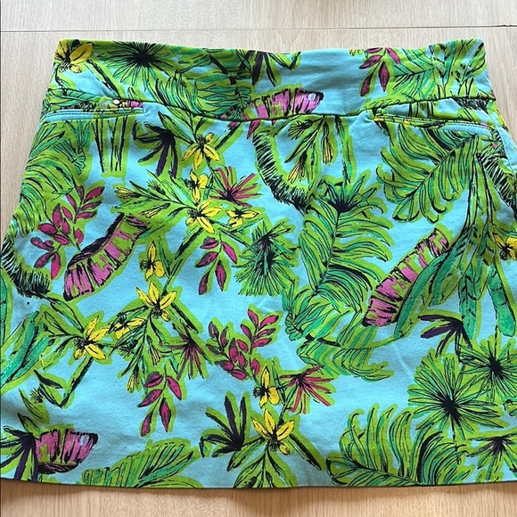 Tropical print stretchy skort - Picture 1 of 6